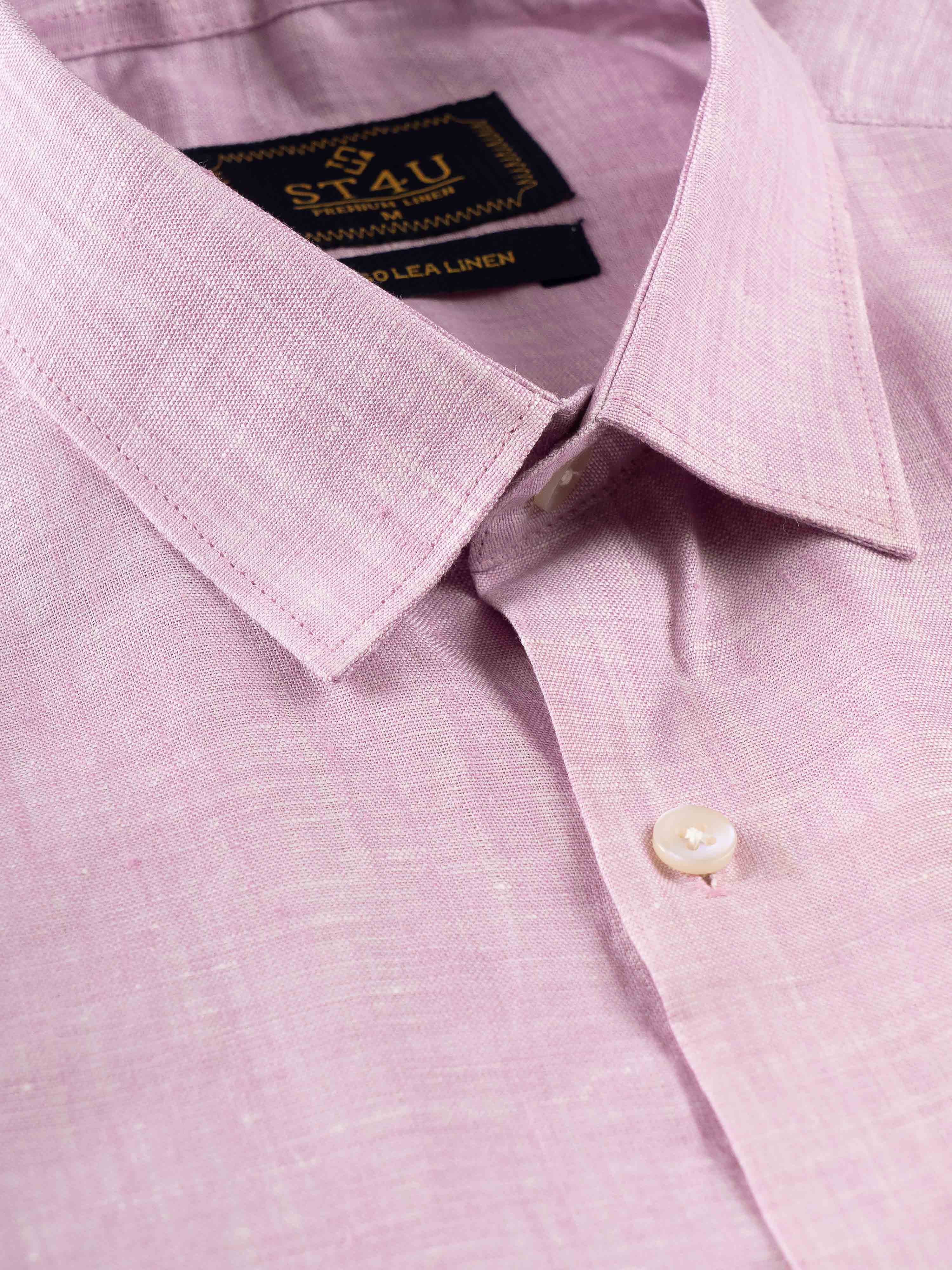 ST4U Men's Pure Linen Full Sleeve Shirt – Lilac