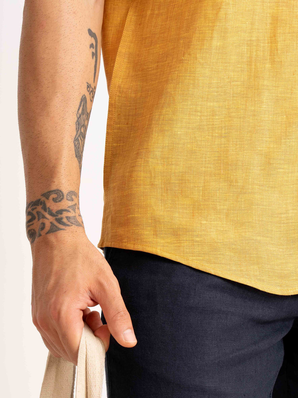 ST4U Men's Pure Linen Half Sleeve Shirt – Occar