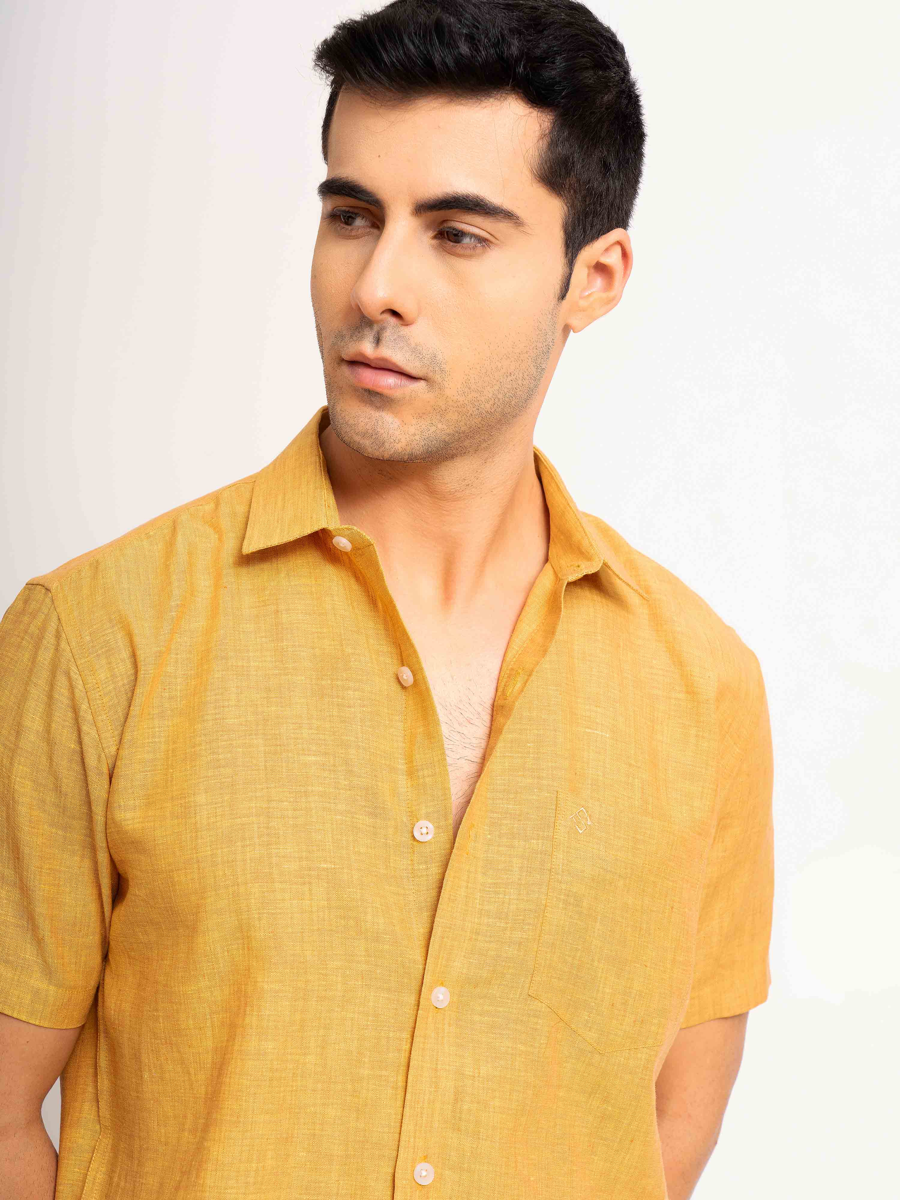 ST4U Men's Pure Linen Half Sleeve Shirt – Occar