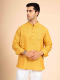 ST4U Men's Pure Linen Full Sleeve Chambray Short Kurta – Occar
