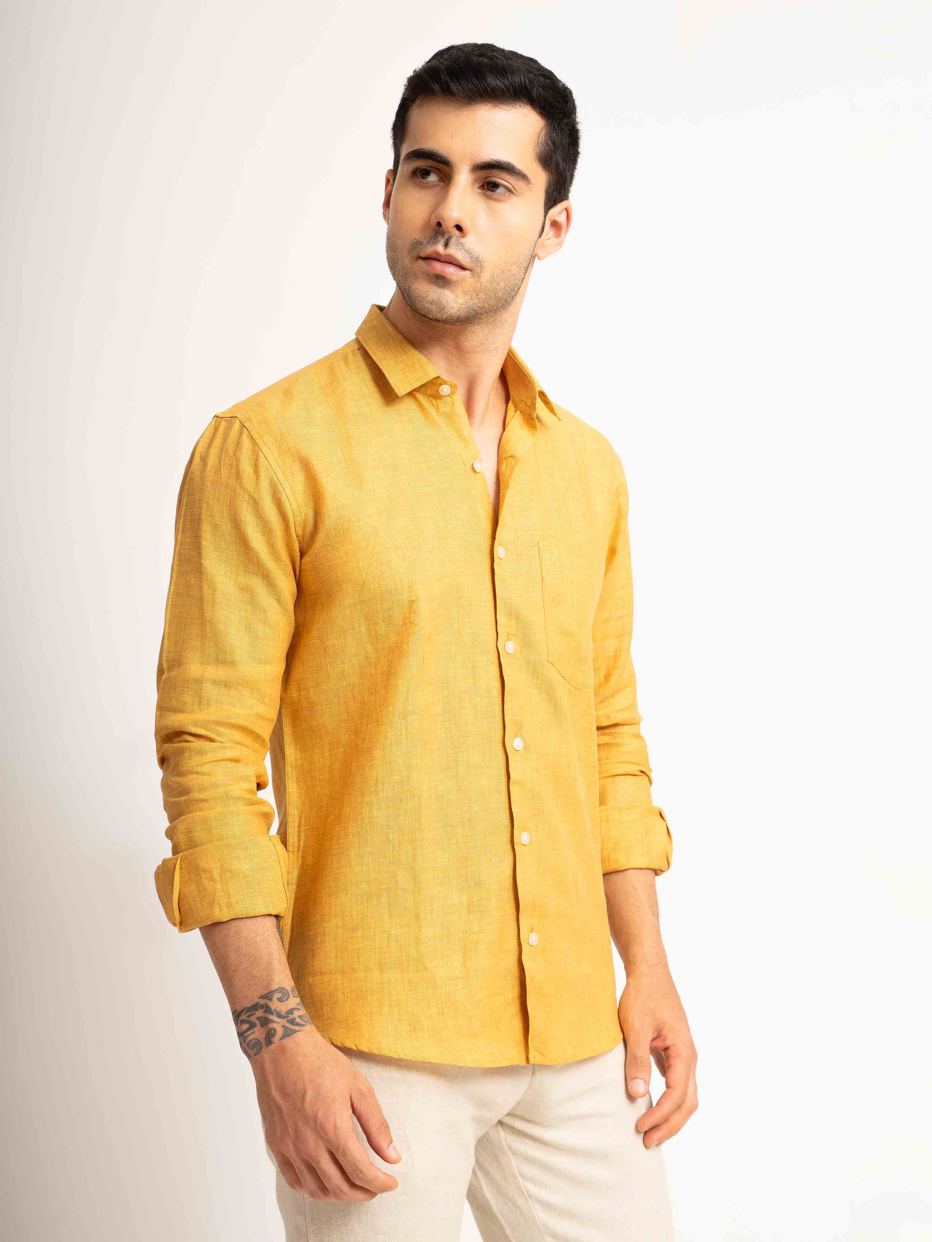 ST4U Men's Pure Linen Full Sleeve Shirt – Occar