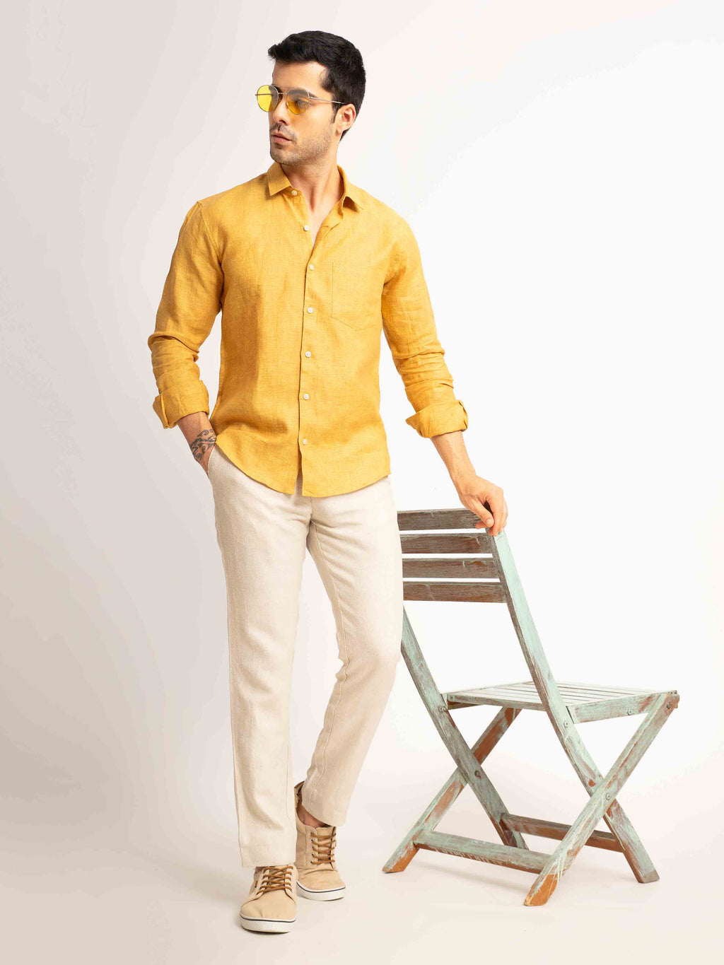 ST4U Men's Pure Linen Full Sleeve Shirt – Occar