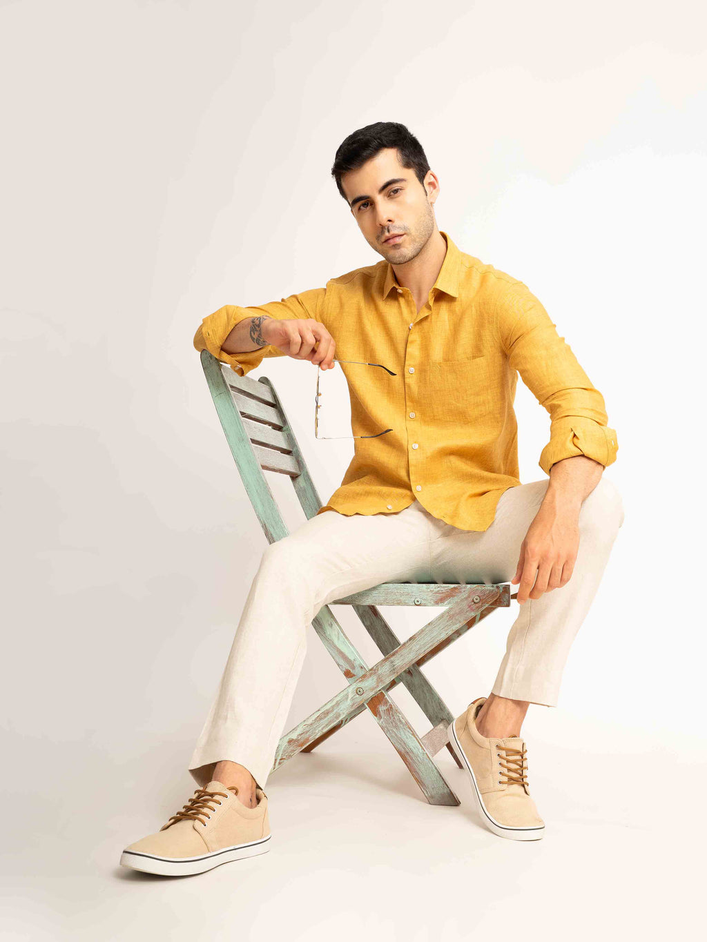 ST4U Men's Pure Linen Full Sleeve Shirt – Occar