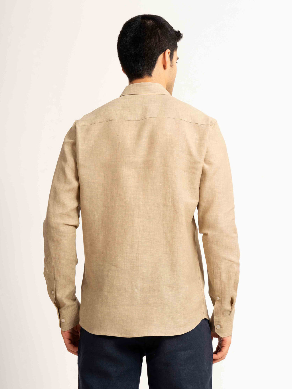 ST4U Men's Pure Linen Full Sleeve Shirt – Golden Sand